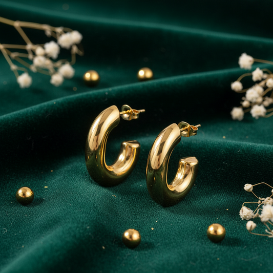 Bold Gold Hoop Earrings