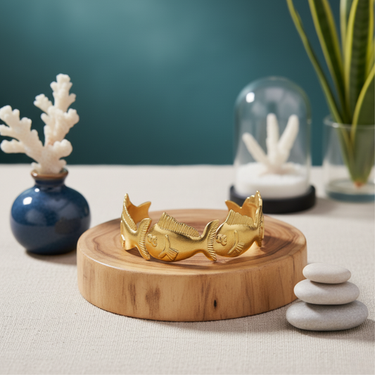 Golden Fish Design Bangle
