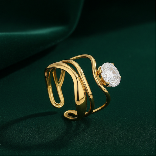 Golden Luxe Starlight Ring