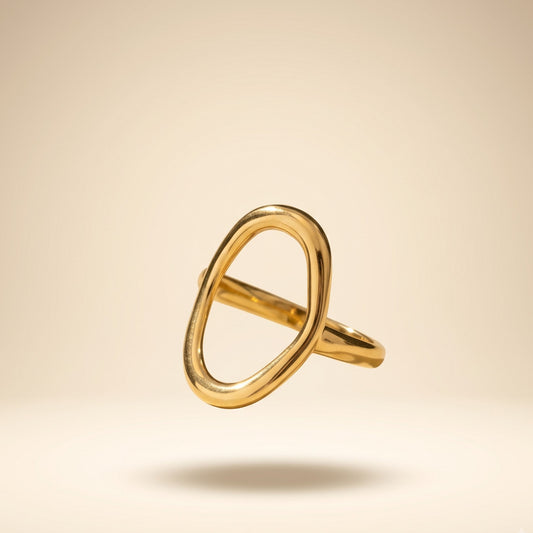 Timeless Oval Open Ring (Free Size)