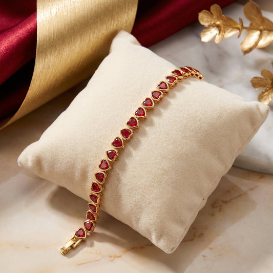 Golden Heart Glow Bracelet
