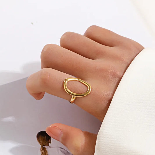 Timeless Oval Open Ring
