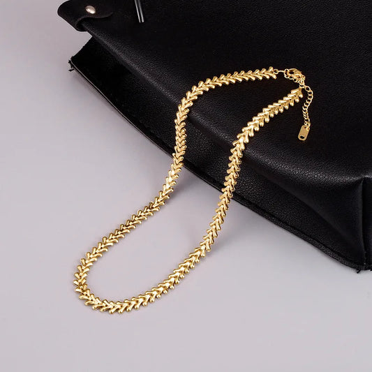 Luminous Heart Gold Necklace