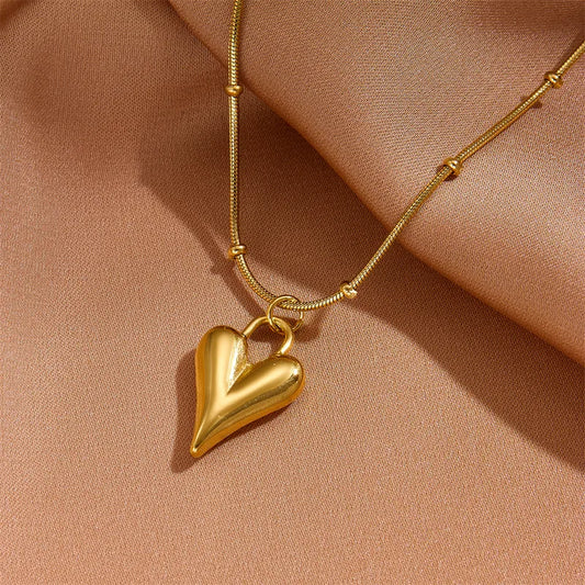Golden Heart Jewelry Set