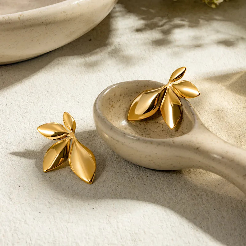 Golden Classic Dome Earrings