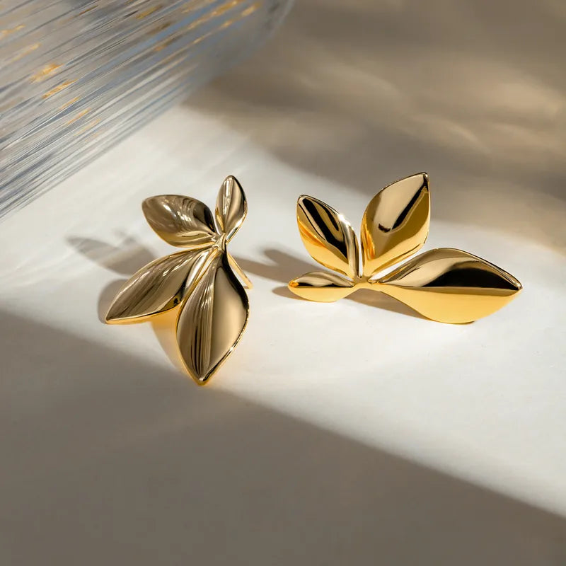 Golden Classic Dome Earrings