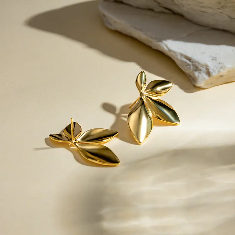Golden Classic Dome Earrings