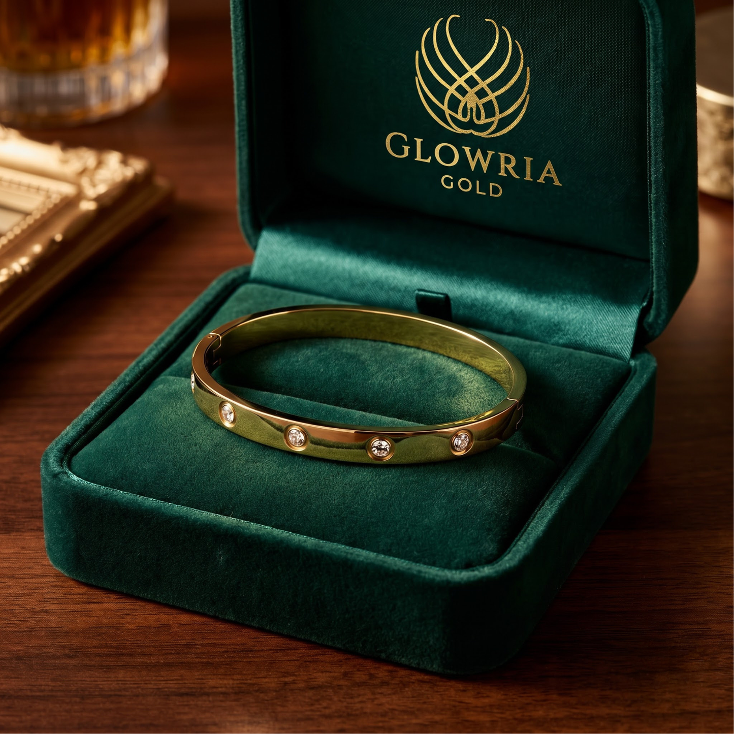 Celestial Gold Dot Bangle