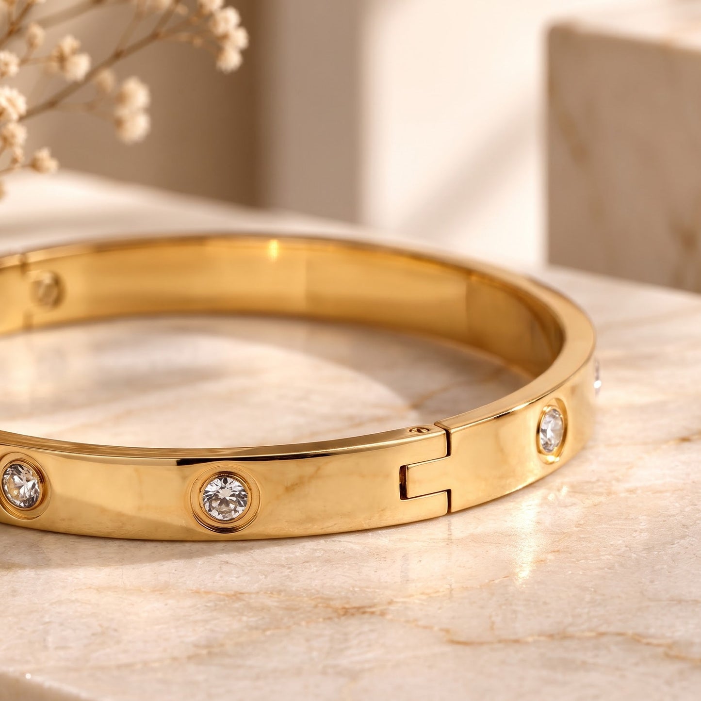 Celestial Gold Dot Bangle