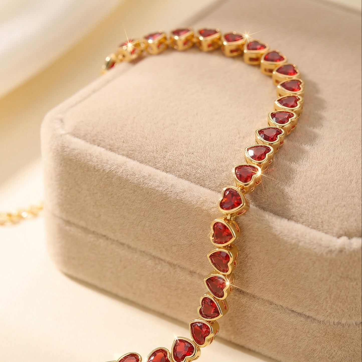 Golden Heart Glow Bracelet