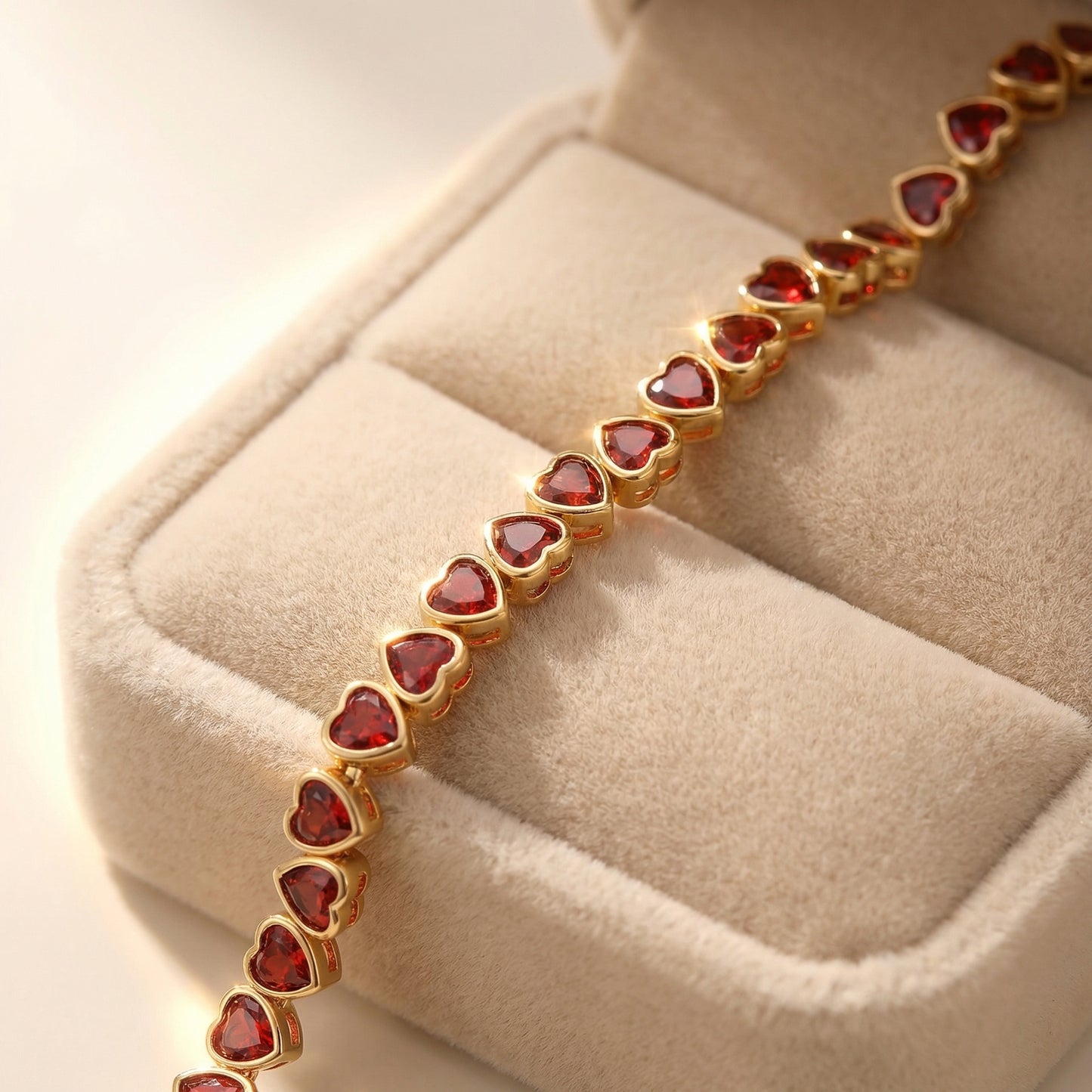 Golden Heart Glow Bracelet