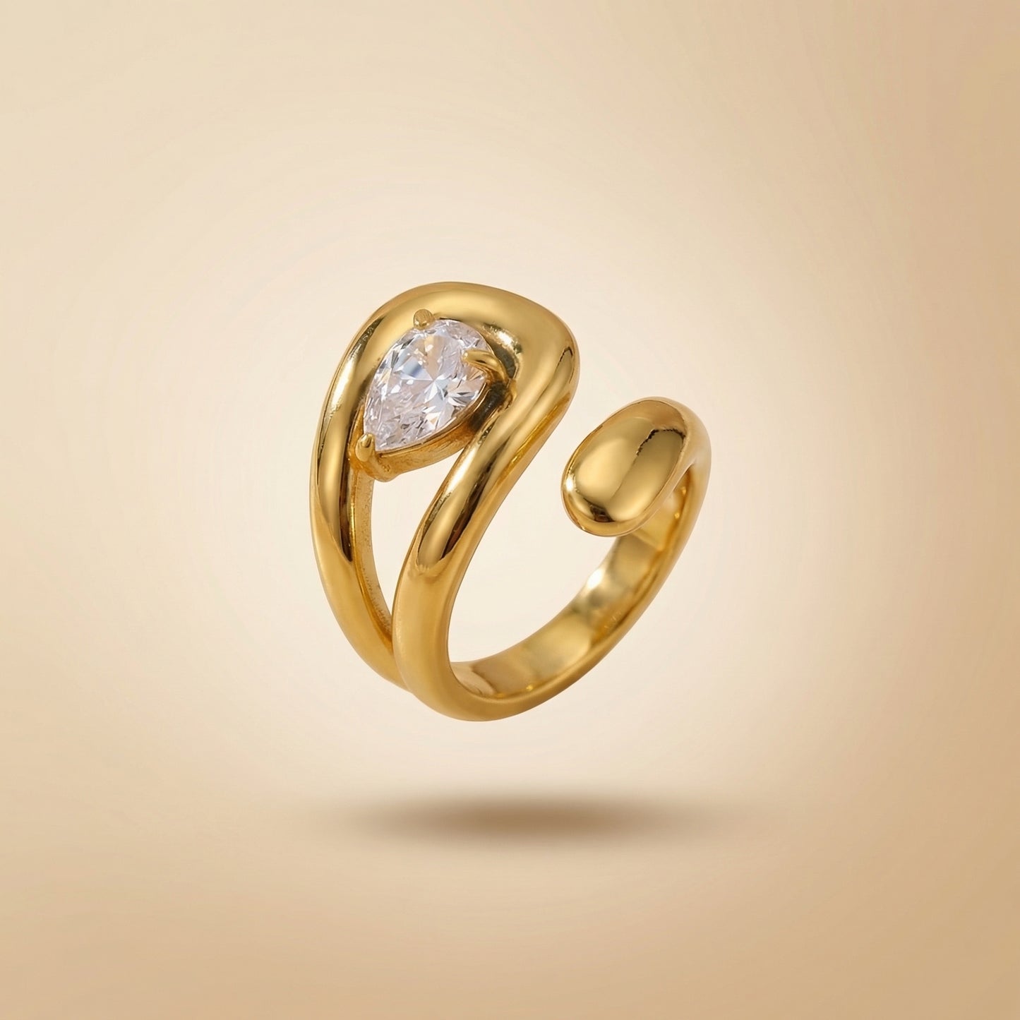Classic Gold Open Ring (Free Size)