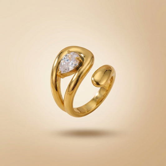 Classic Gold Open Ring (Free Size)
