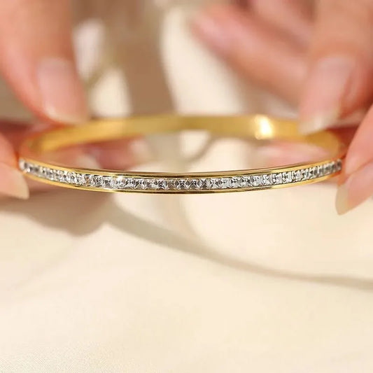 Golden Luxe Solid Bangle