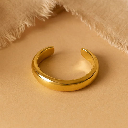 Golden Wave Ring